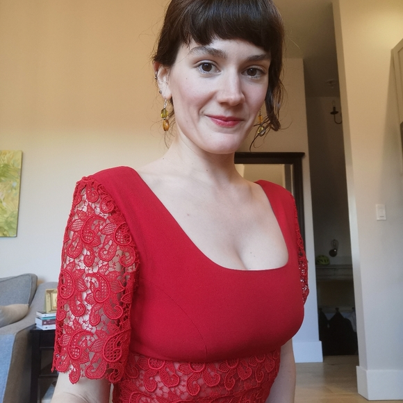 Vintage Red dress - Picture 3 of 6